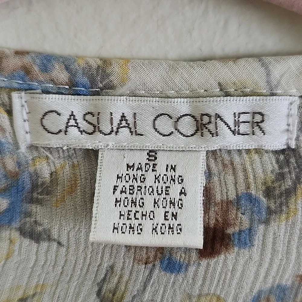 Vintage Casual Corner Open Front Silk Lined Angora Blend Gray Cardigan Small